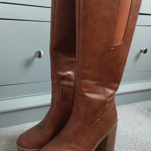 Stylish Brown Heeled Boots for Women